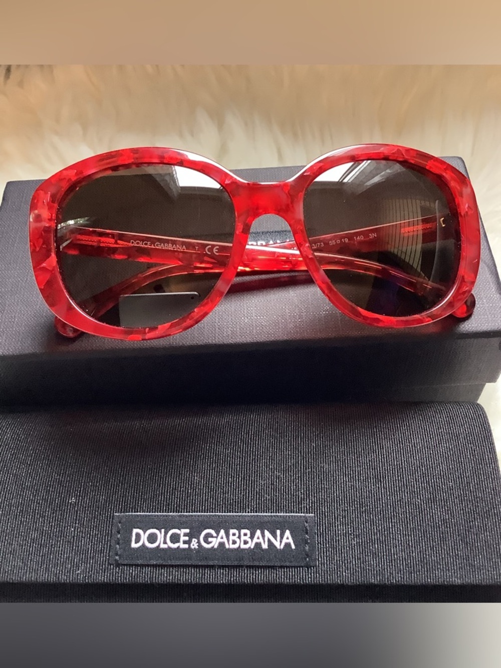 Dolce & Gabbana Red Tortoiseshell Women's Sunglasses